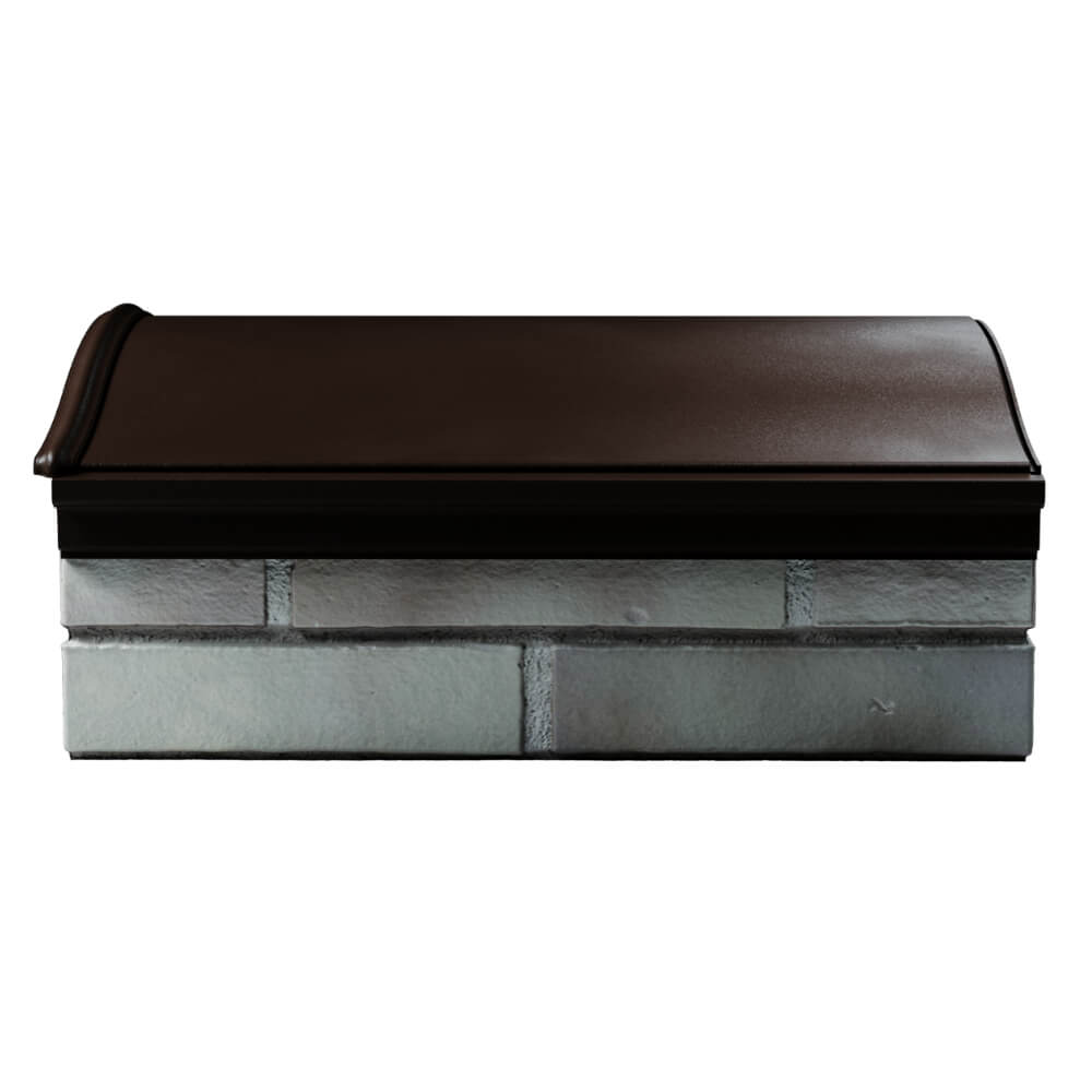 Парапет Zking Монблан Коричневый посадка на 1.5 кирпича (355/385мм)